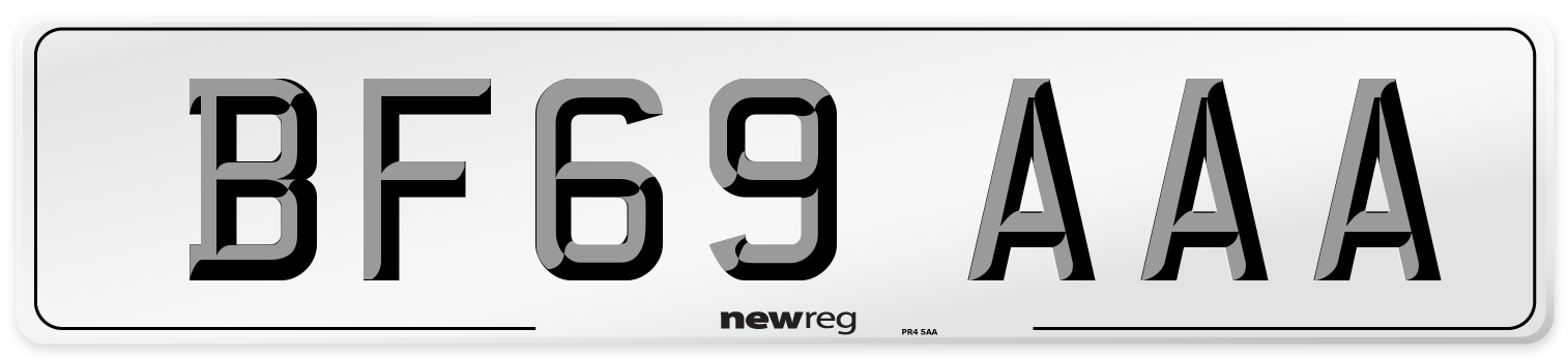 BF69 AAA Number Plate from New Reg